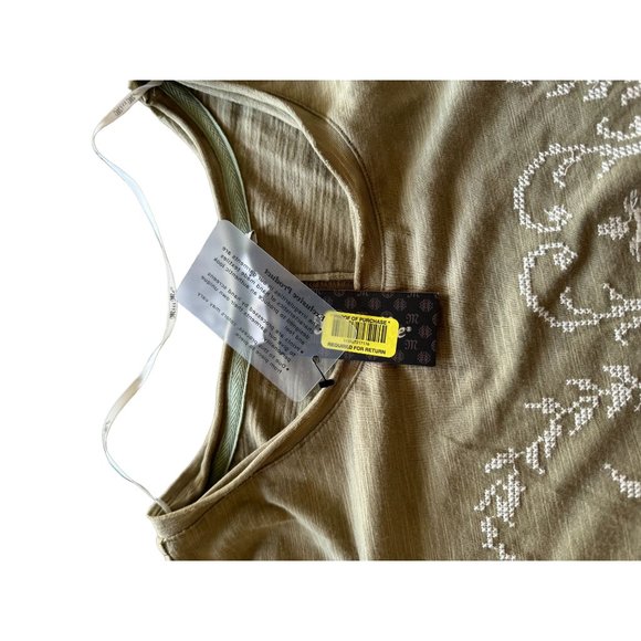 NWT WOMANS MISS ME BLOUSE GREEN SIZE LARGE | A2 - Picture 4 of 6